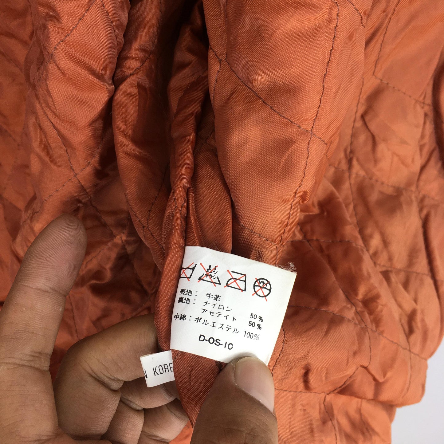 Japanese Brown Suede Leather Jacket Large