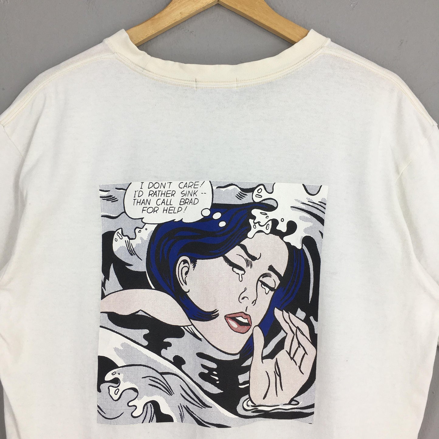 Roy Lichtenstein Drowning Girl 1963 Artwork Tshirt XLarge