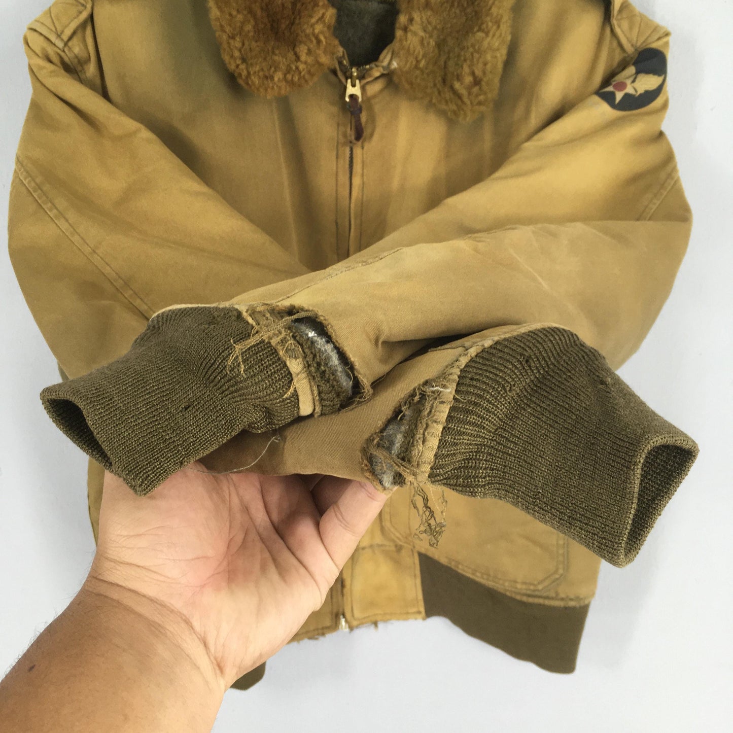 Usafa Type B-10 Buzz Rickson Sun Faded Brown Bomber Jacket