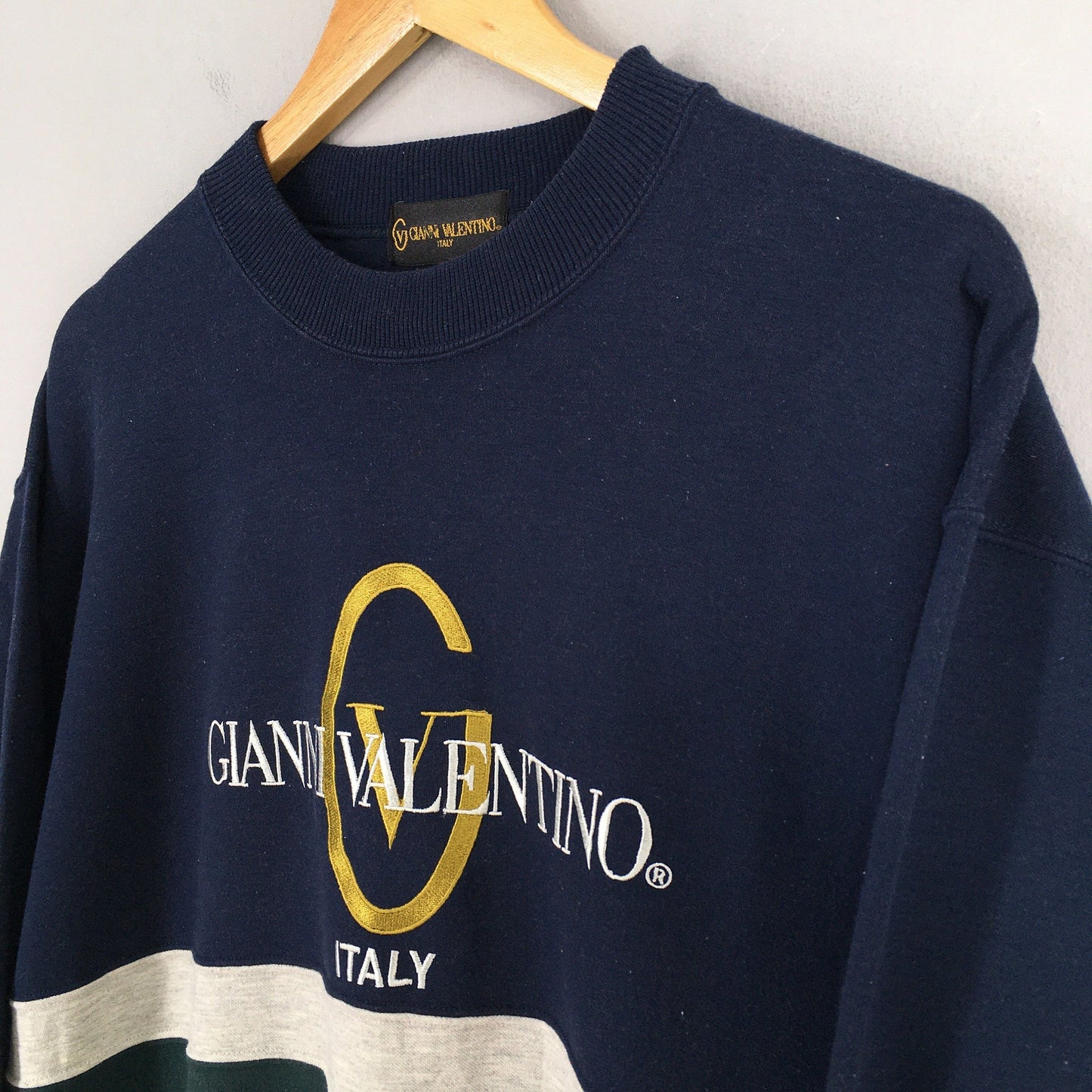 Gianni Valentino Spell Out Embroidery Sweatshirt Large