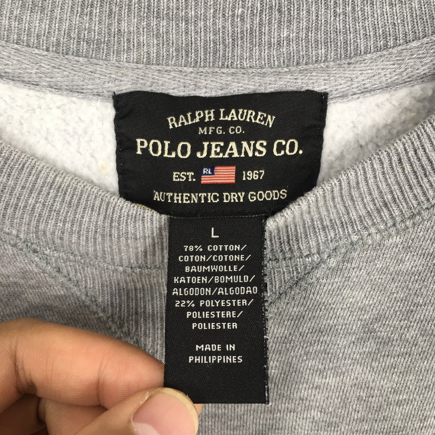 Polo Jeans Company Ralph Lauren Sweatshirt Large