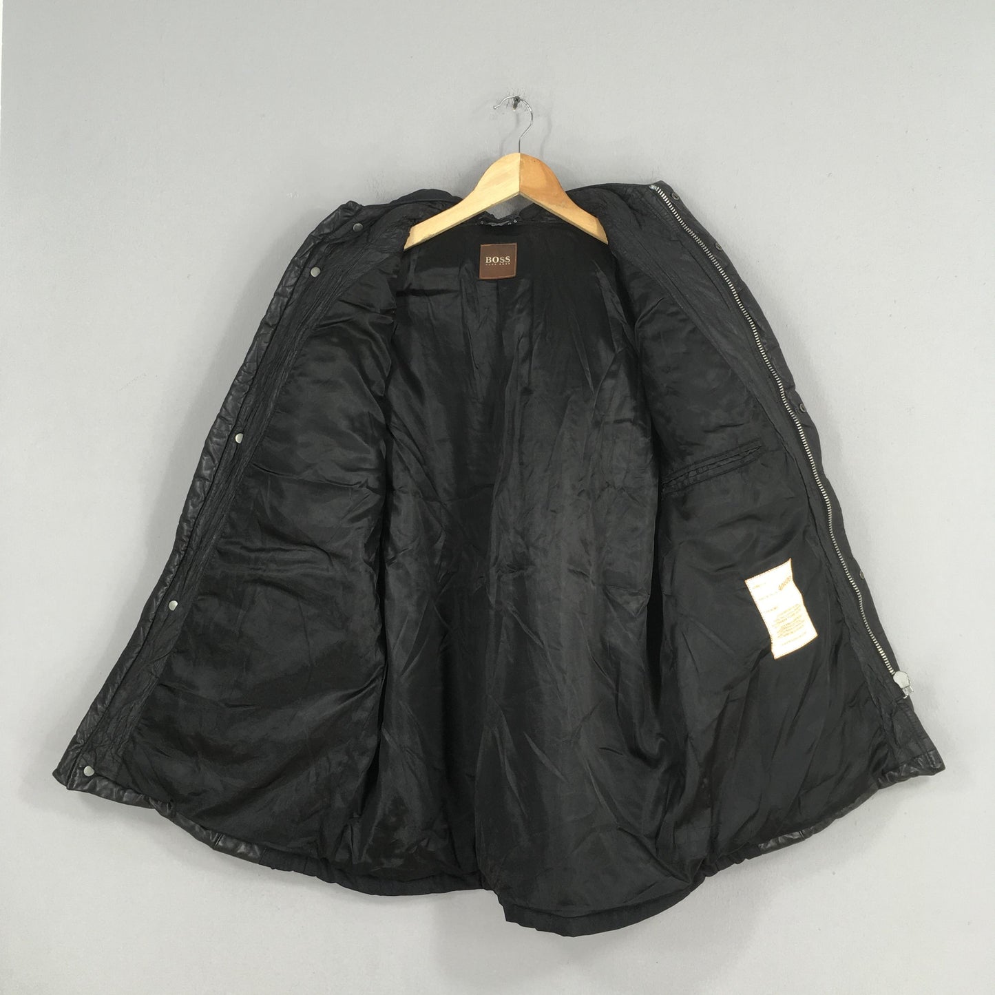 Hugo Boss Black Leather Jorik Jacket Large