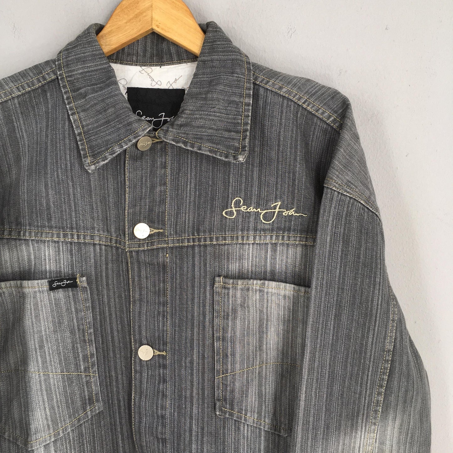 Sean John Gray Jeans Jacket 2XLarge