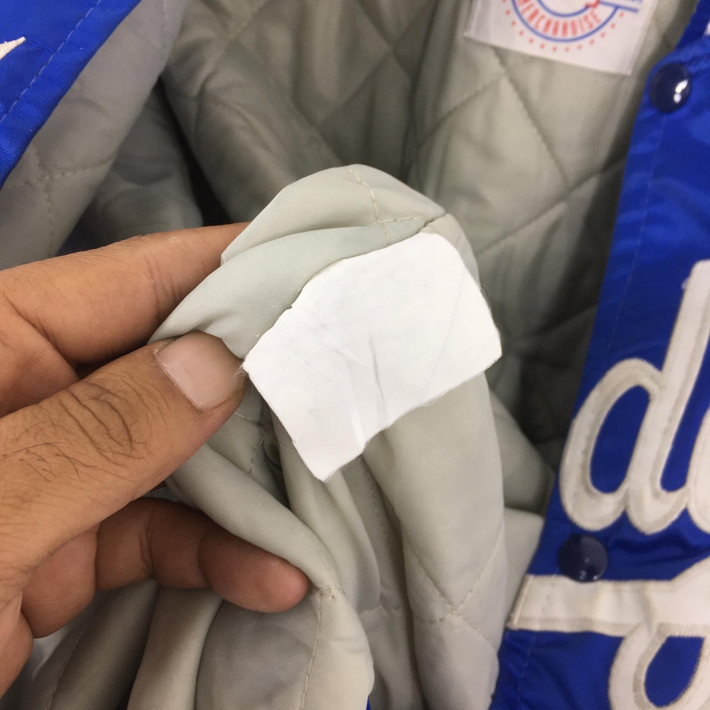 LA Dodgers MLB Stadium Varsity Satin Jacket Medium