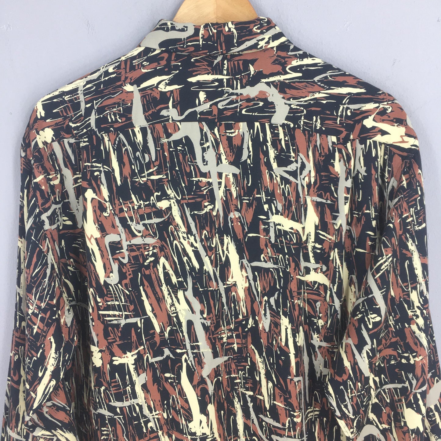 Nicole Club Abstract Pattern Shirt Large