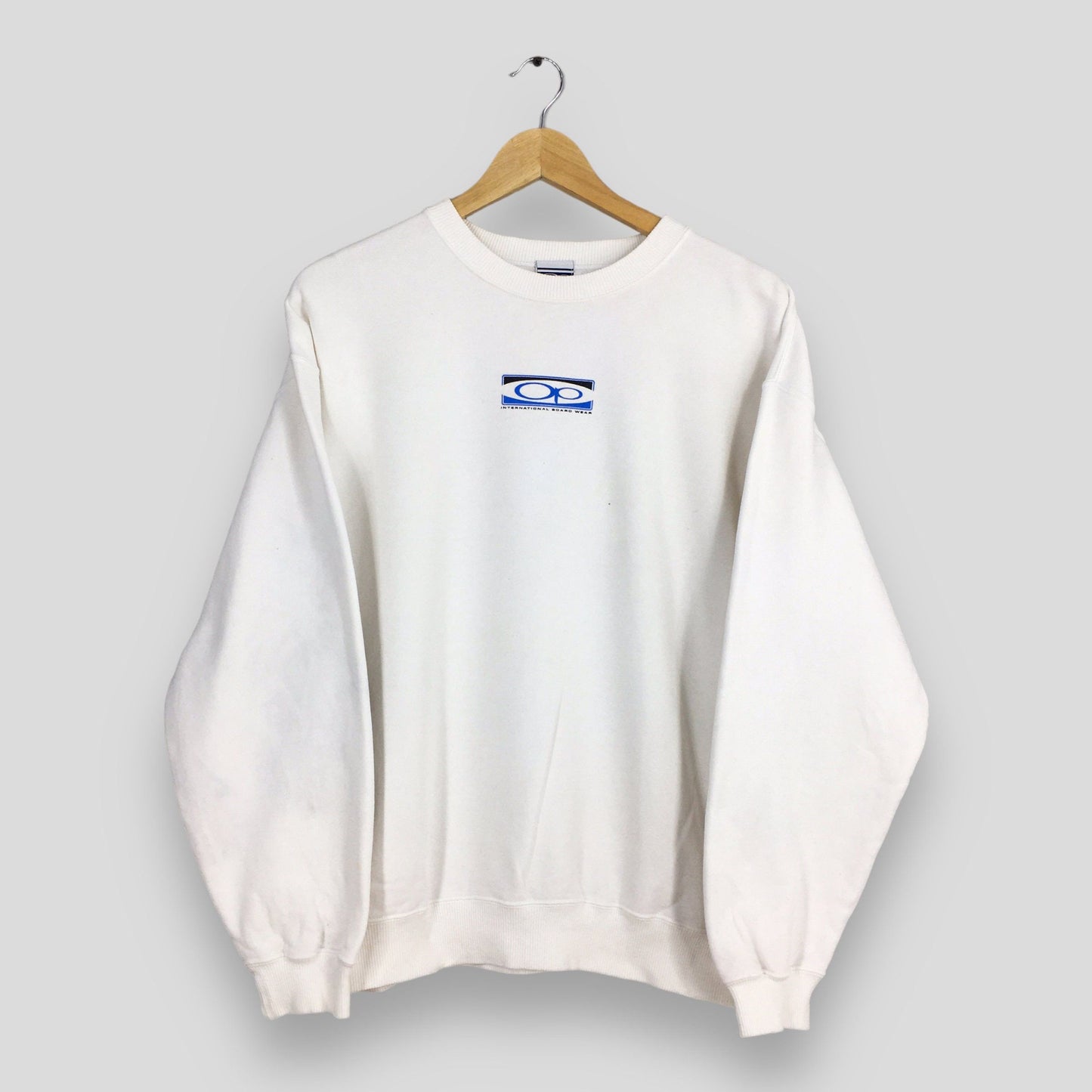 OP Ocean Pacific Surfing White Sweatshirt Medium