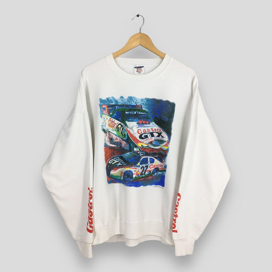 Ford Castrol GTX Racing Sport Car Sweatshirt XXLarge