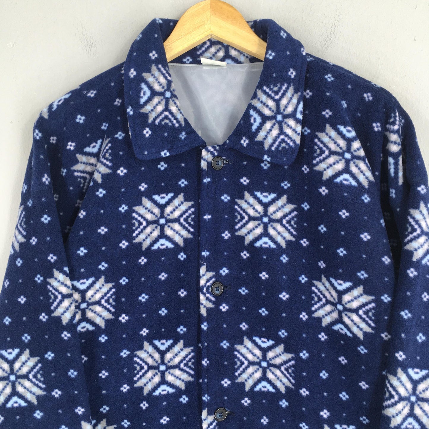 United Colors Of Benetton Blue Fleece Jacket XLarge