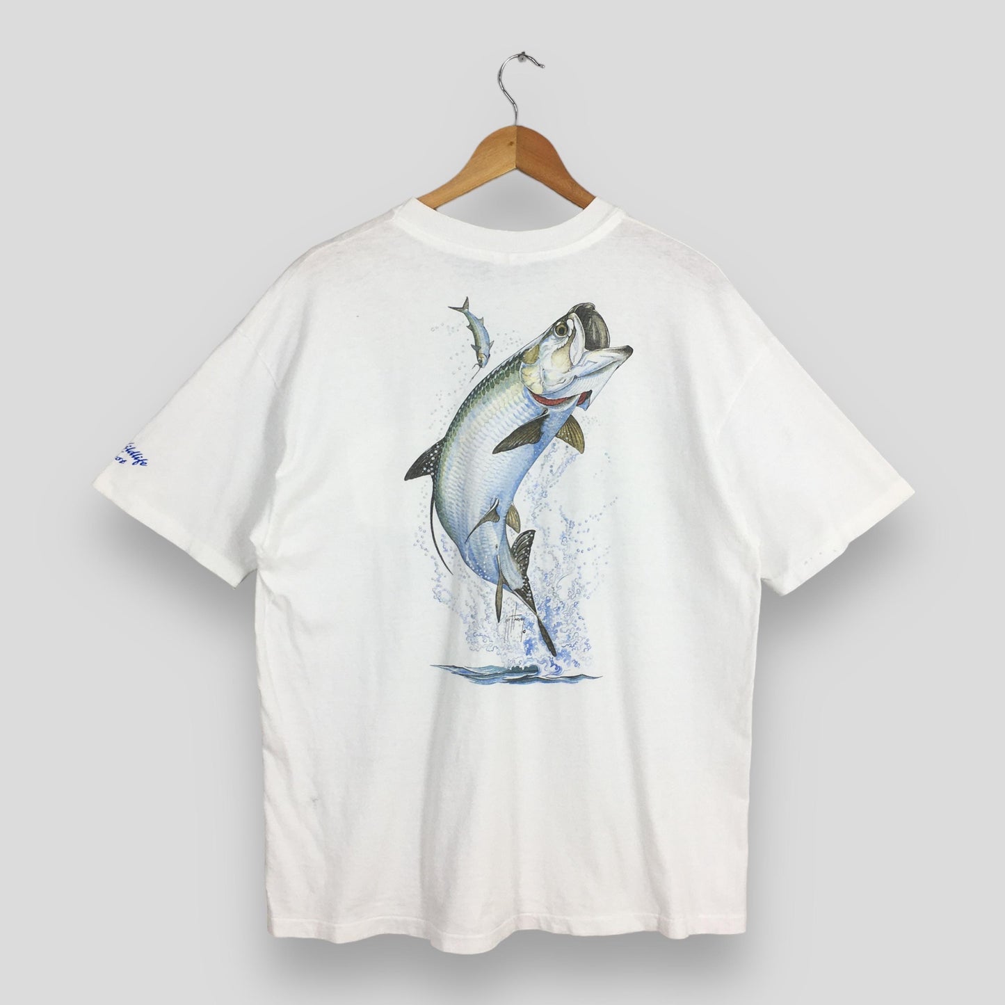 Guy Harvey Fishing White Tshirt XLarge