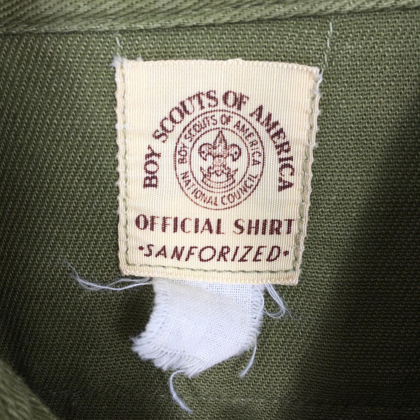 Boy Scouts Olive Shirt Medium