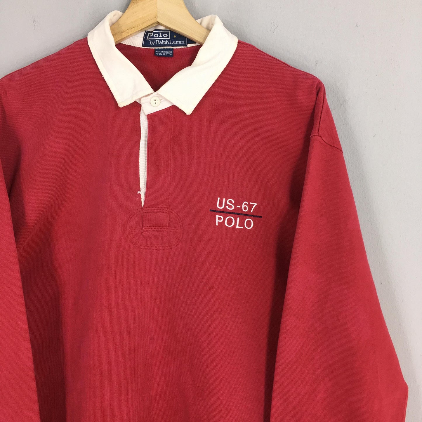 Polo Ralph Lauren Red Rugby Polo Shirt Large