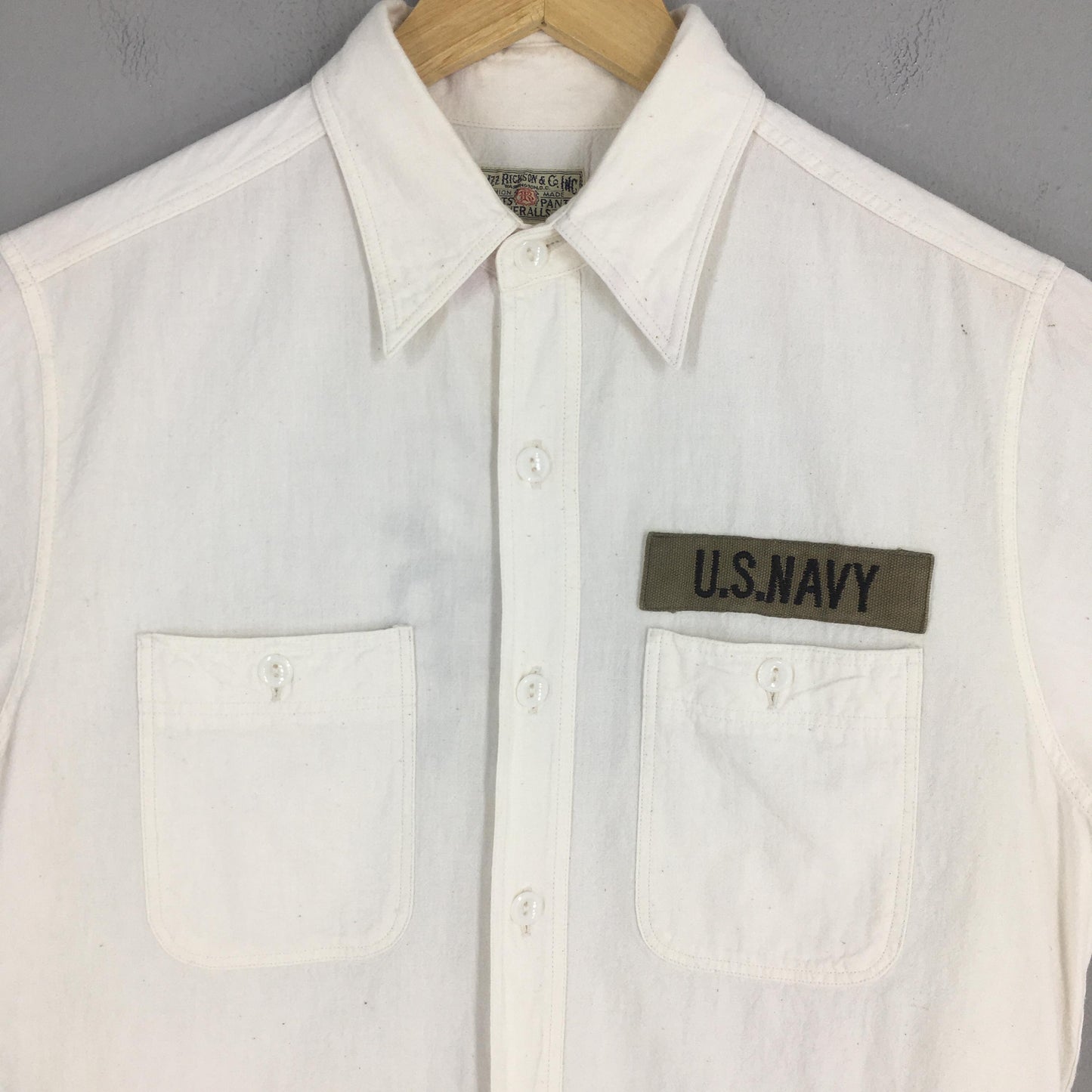 Buzz Rickson Us Navy White Shirt Small