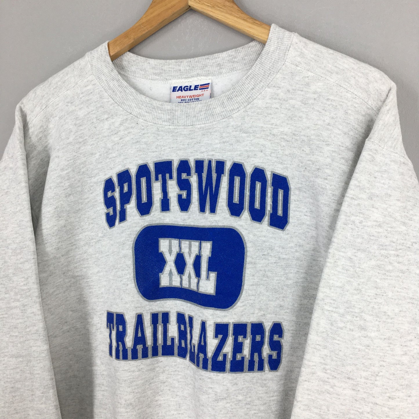 Spotswood Trailblazer XXL High School Gray Sweatshirt M