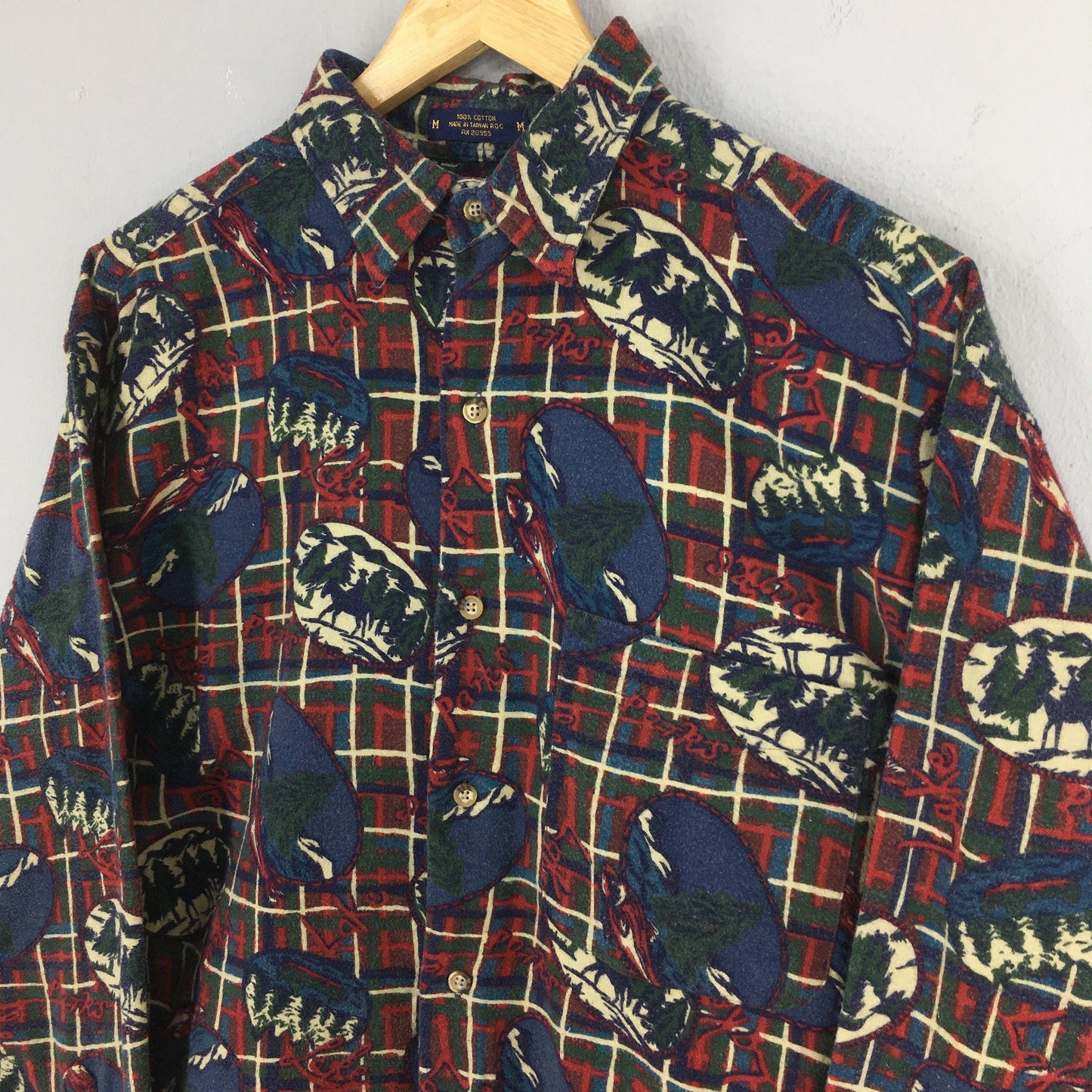 The Arrow Company Pop Art Flannel Shirt Medium