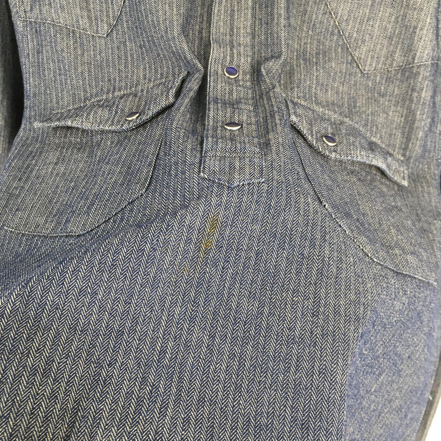 Rageblue Herringbone HBT Western Shirt Medium