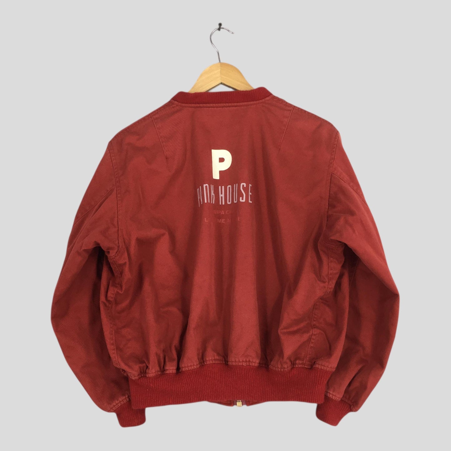 Pink House Japan Red Bomber Jacket Medium