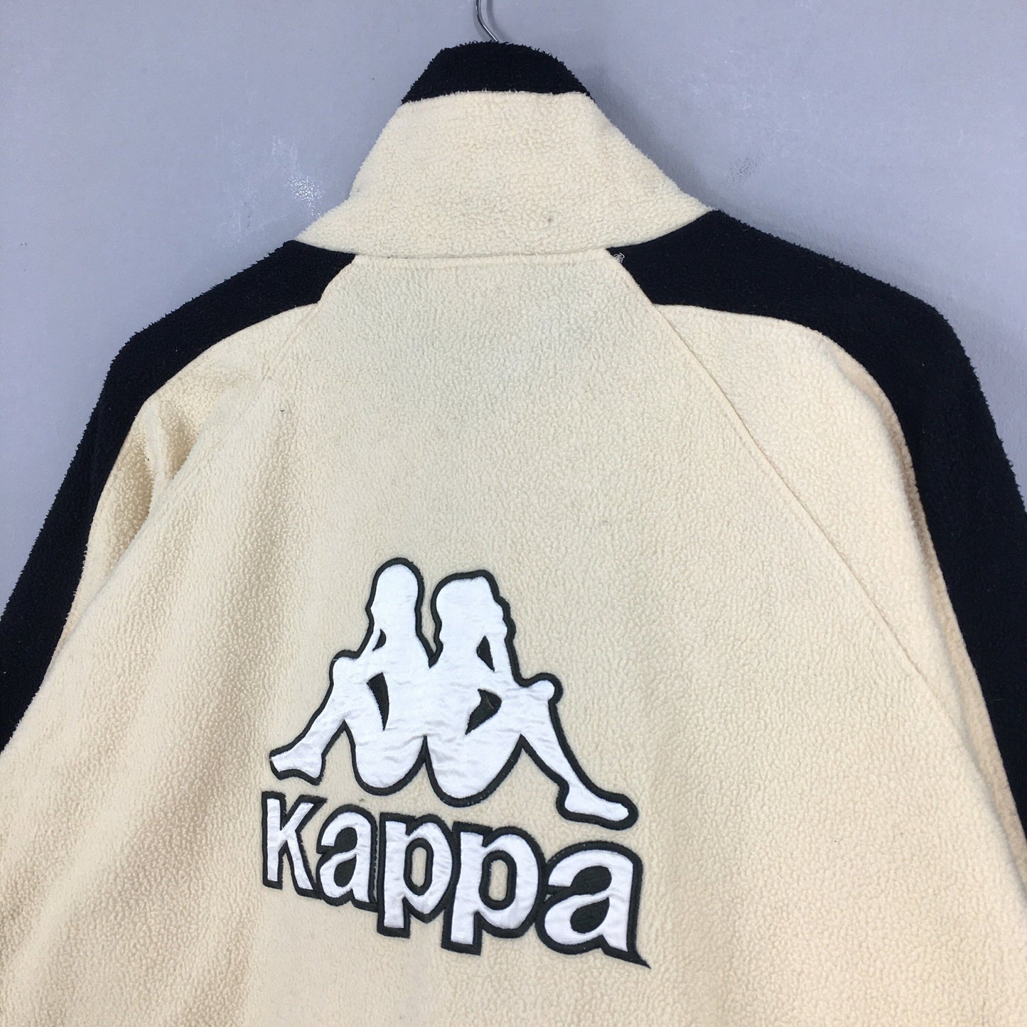 Kappa Fleece Cream Fleece Zipper Sweater Medium