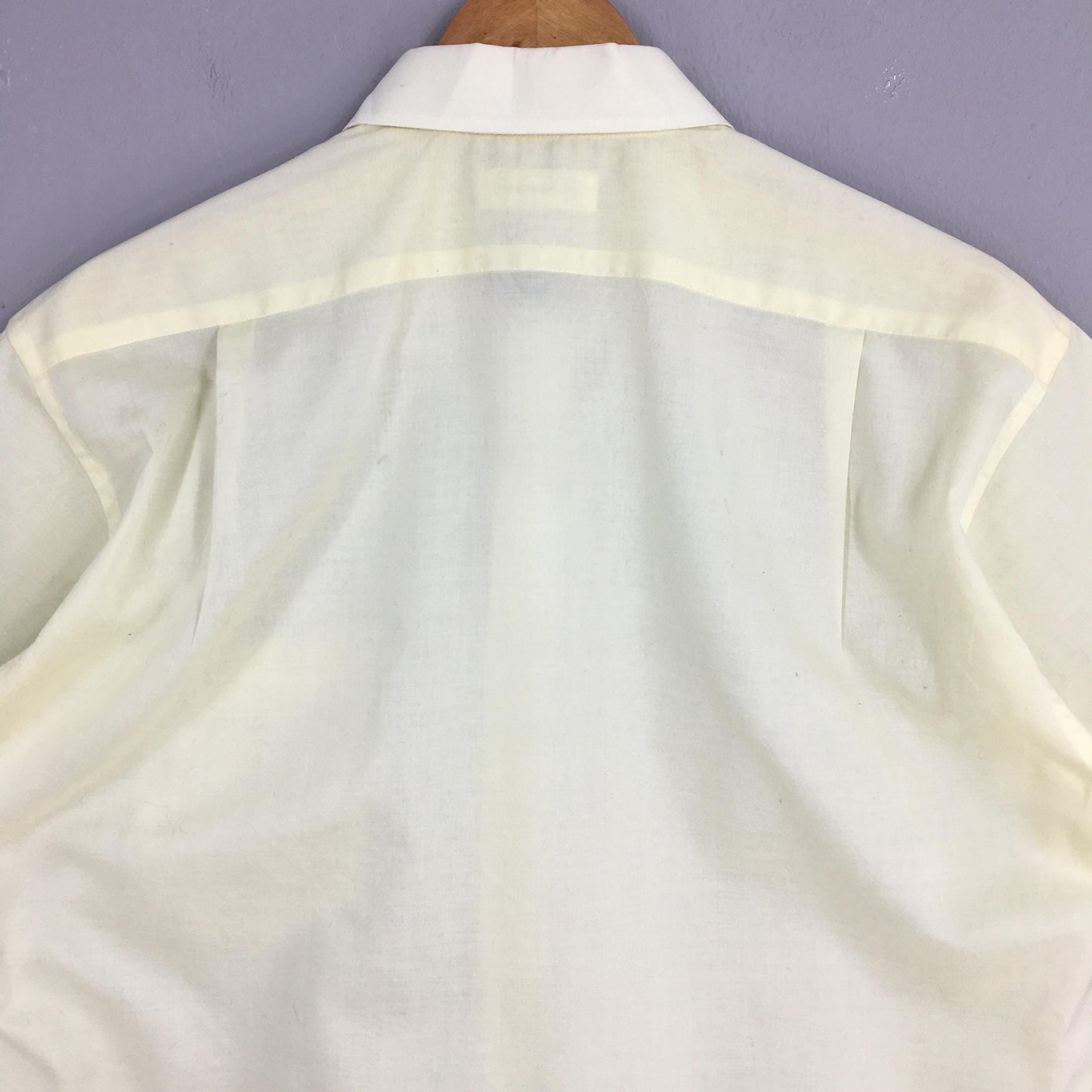 Issey Miyake Yellow Plain Shirt Large