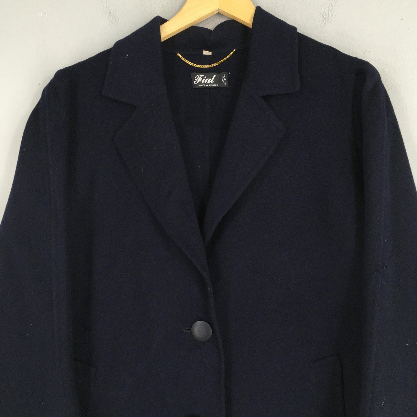 Fiat Pret A Porter Loro Piana Blue Jacket Large