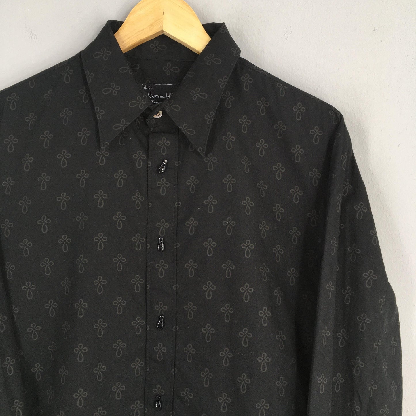 Number (N)ine Black Oxfords Shirt Medium