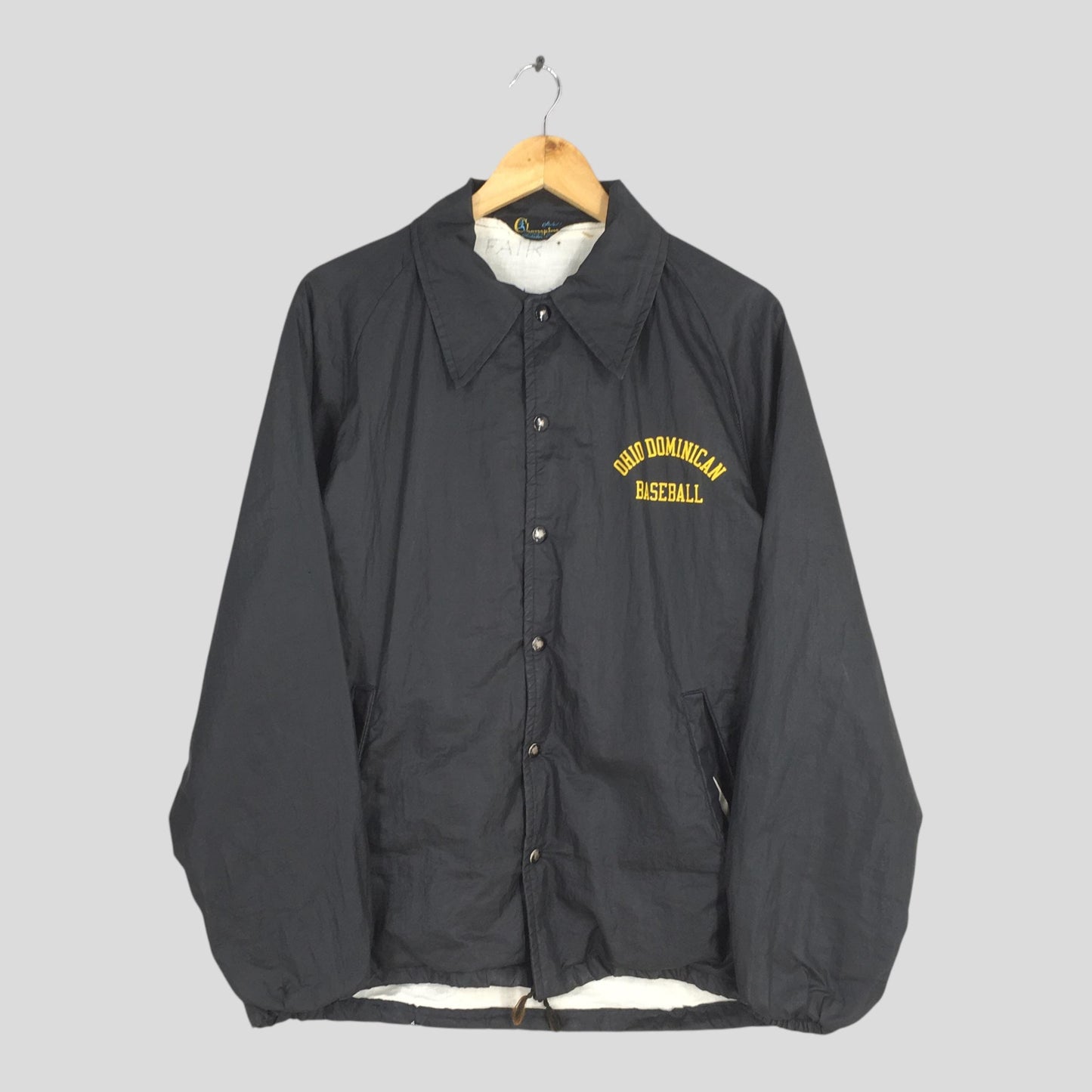 1950's Champion Ohio Dominican Baseball Windbreaker Jacket XLarge
