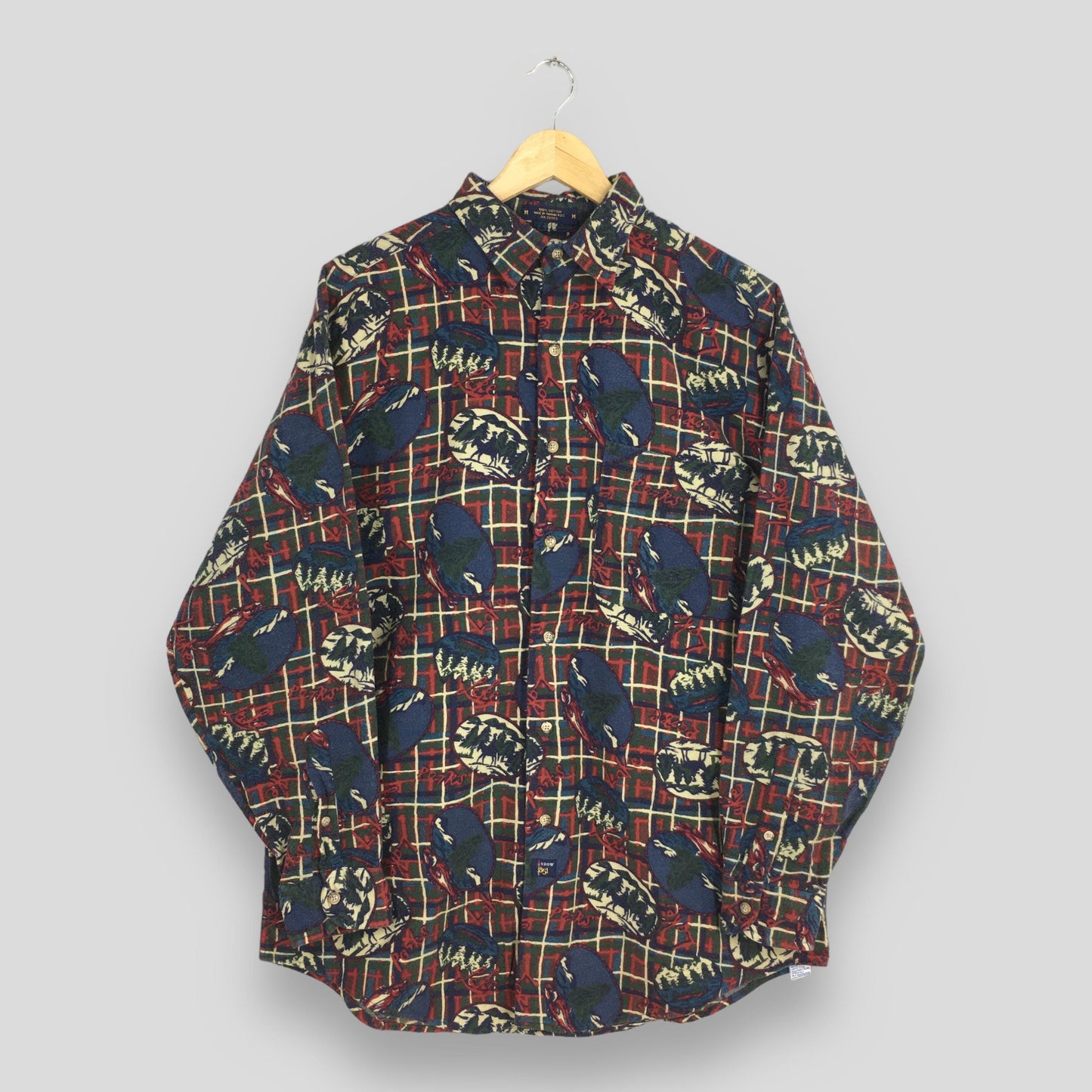 The Arrow Company Pop Art Flannel Shirt Medium