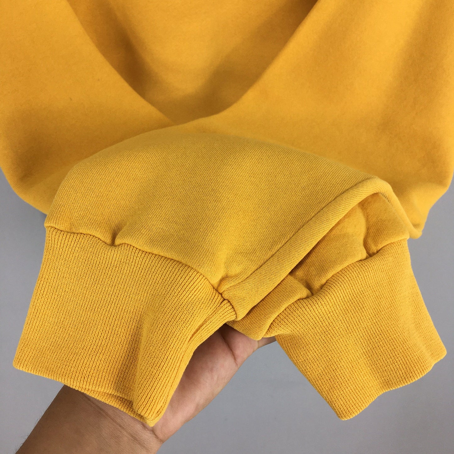 Russell Athletic Yellow Plain Sweatshirt Small