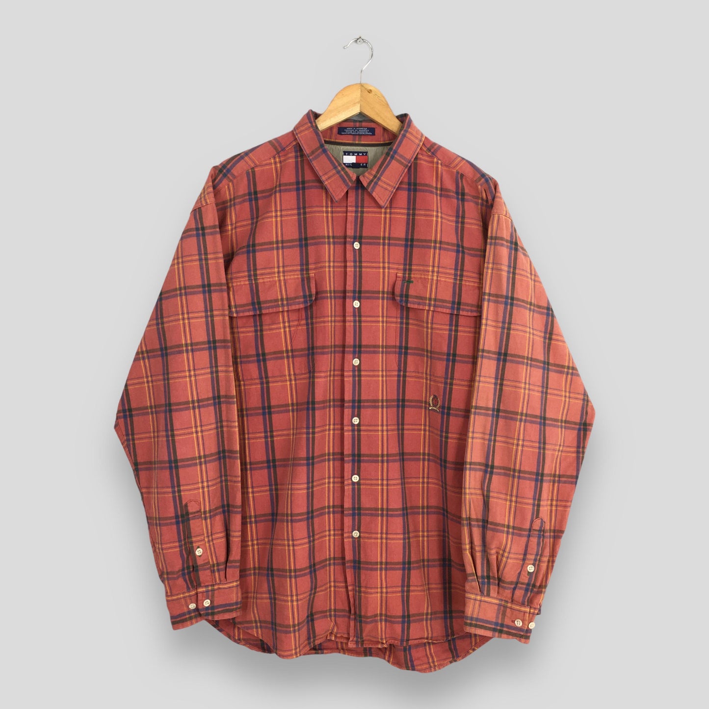 Tommy Hilfiger Plaid Oxfords XLarge