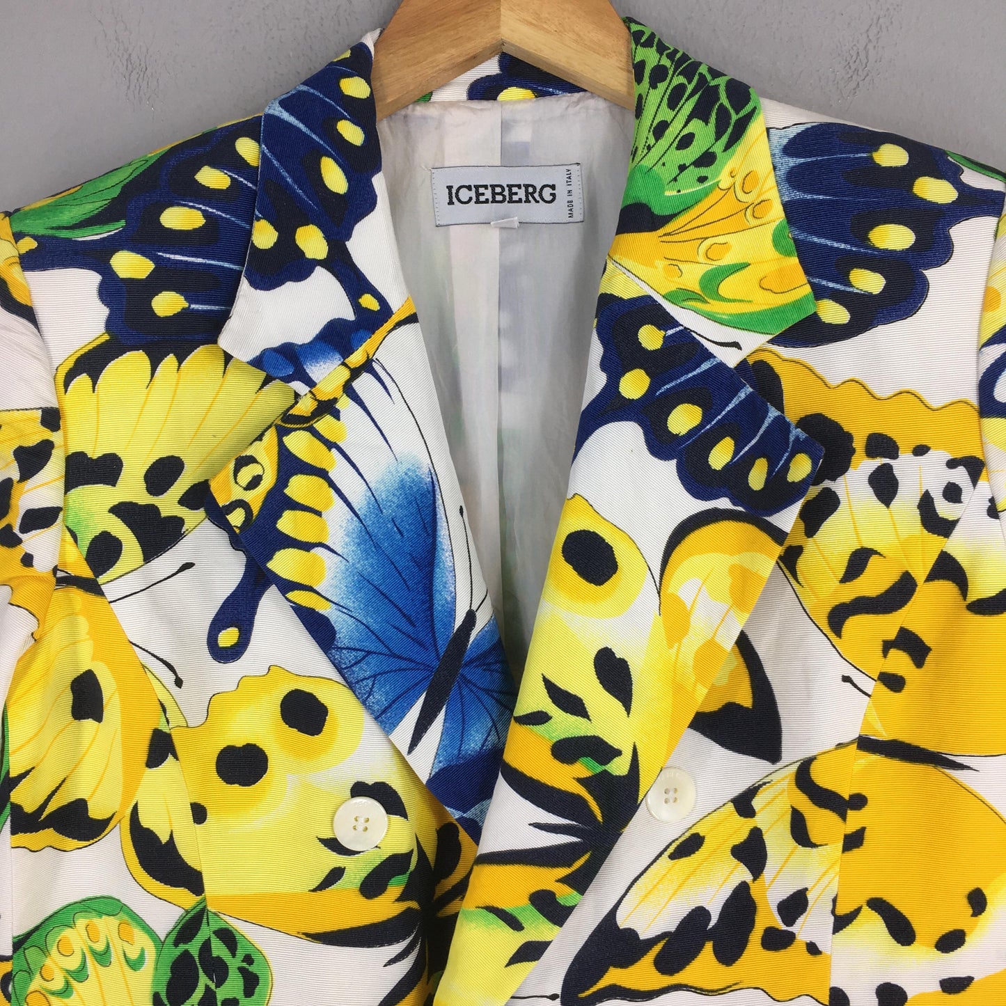 Iceberg Button Ladies Double Breasted Coat Small