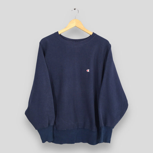 Champion Reverse Weave Blue Sweatshirt Medium