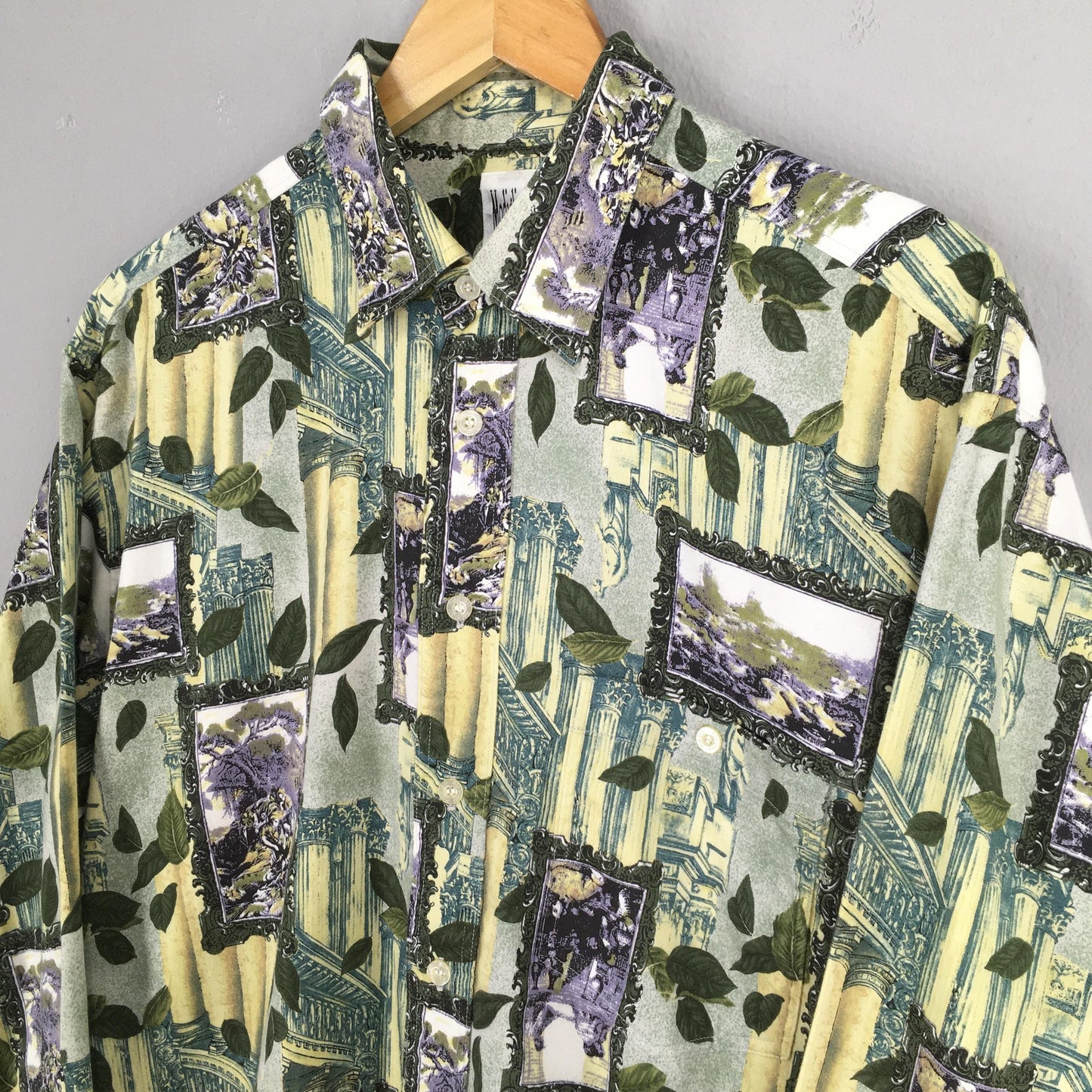 Modigliani Uomo Abstract Floral Shirt Large