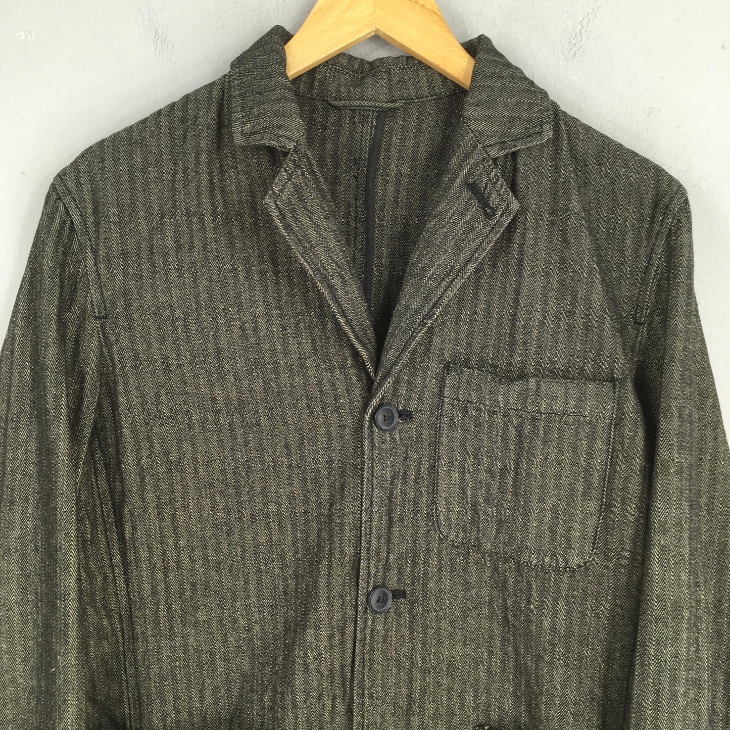 Persons Jeans Herringbone Denim Workwear Jacket Medium