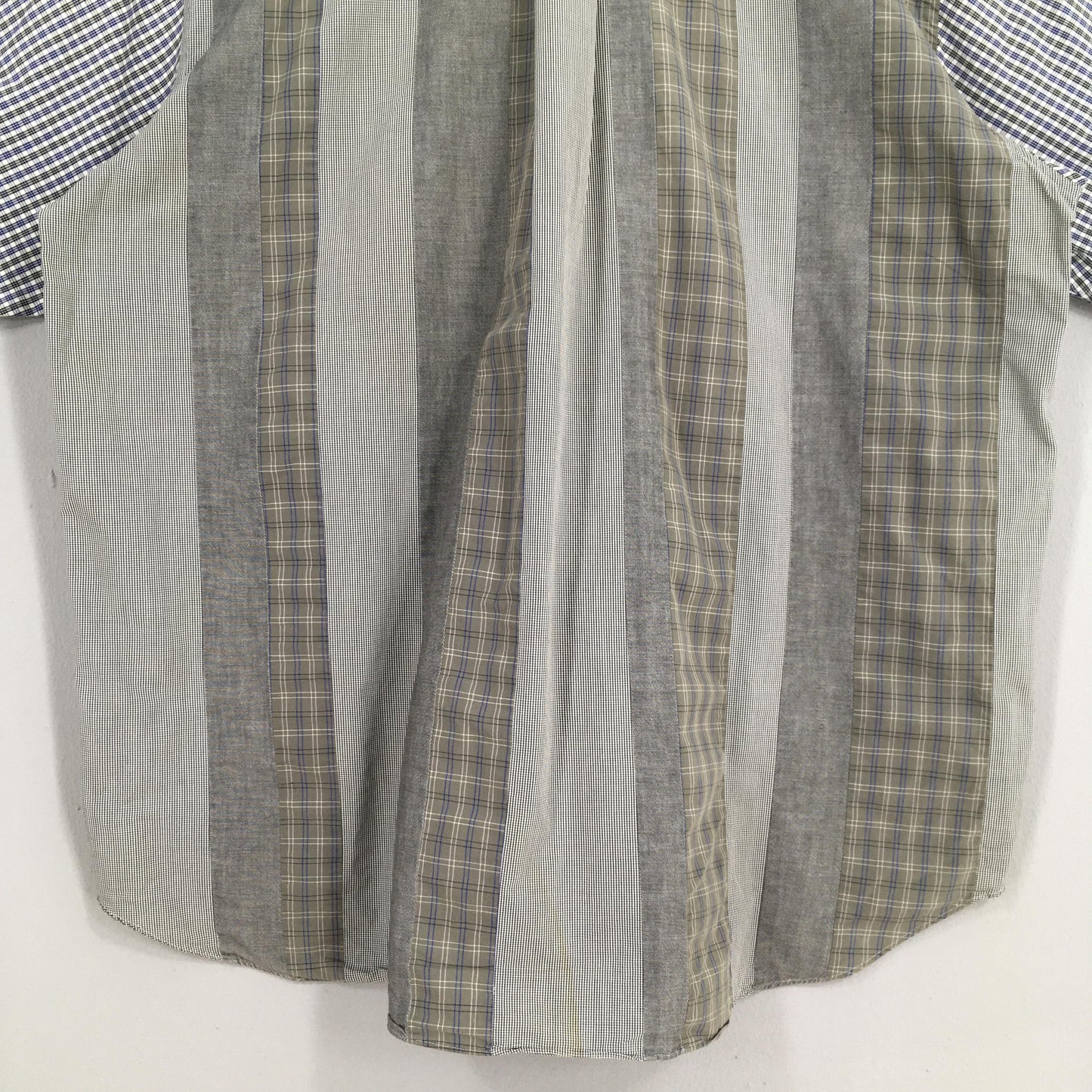 Comme Des Garcons Homme Blue Checkered Shirt XLarge