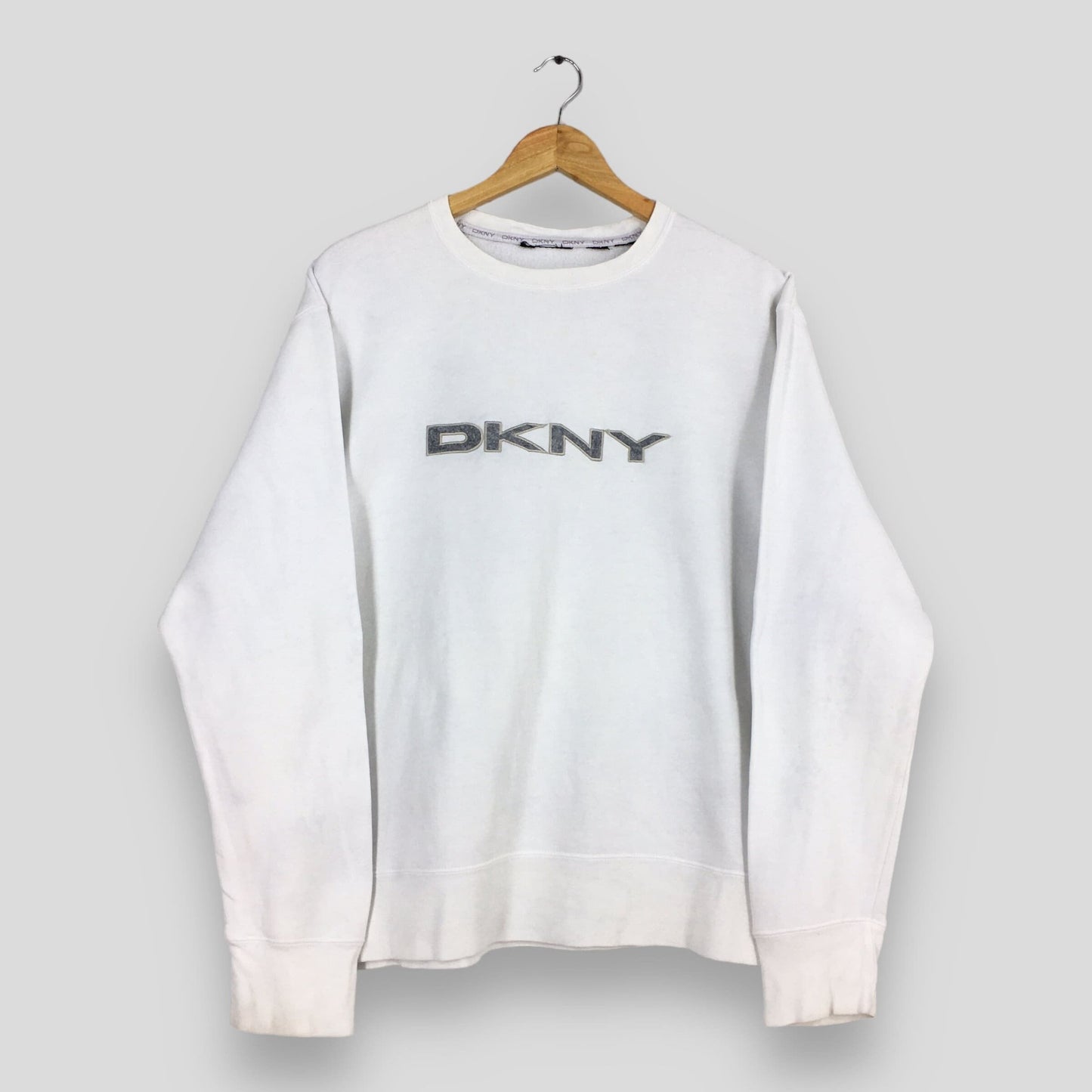 Dkny Jeans White Sweatshirt XLarge