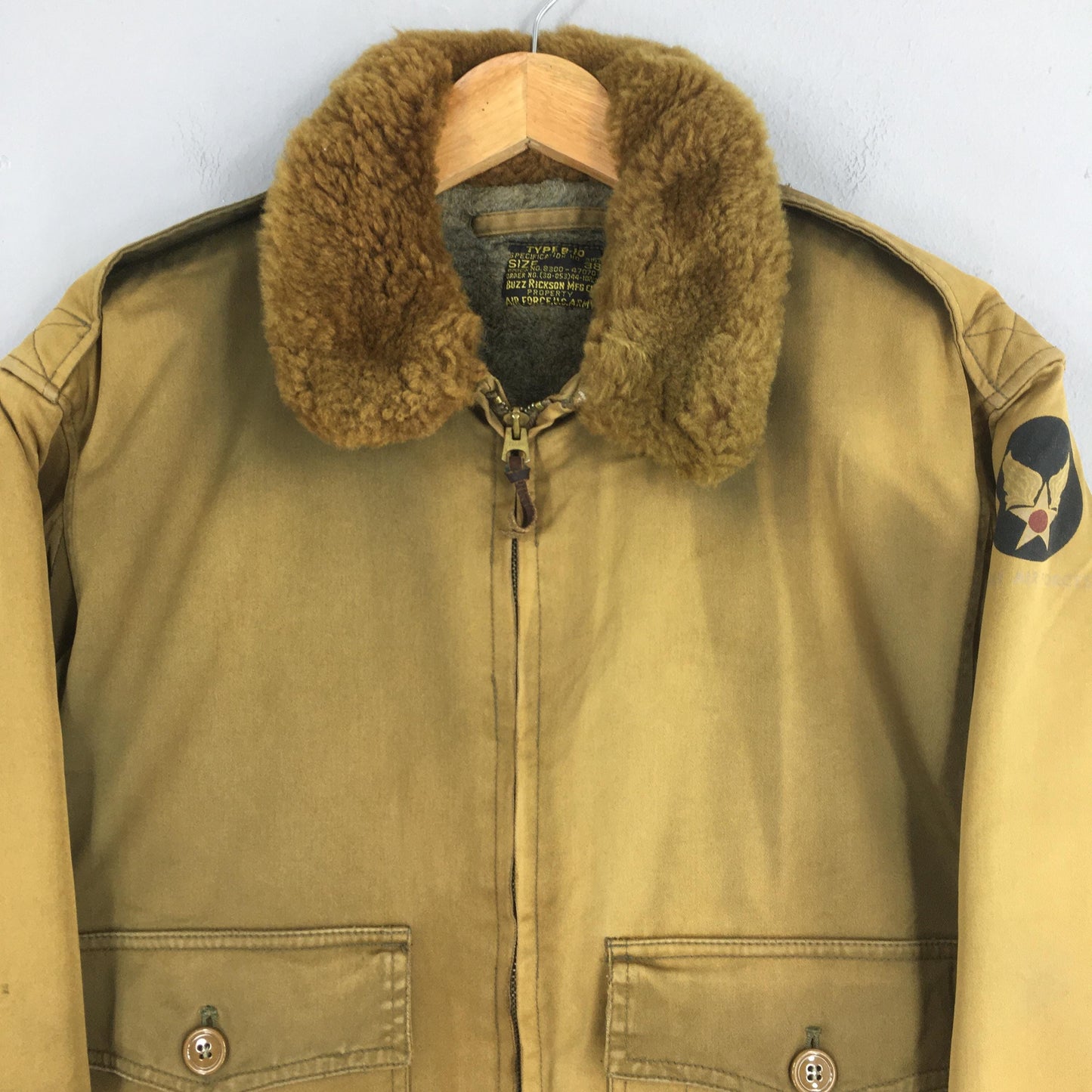 Usafa Type B-10 Buzz Rickson Sun Faded Brown Bomber Jacket
