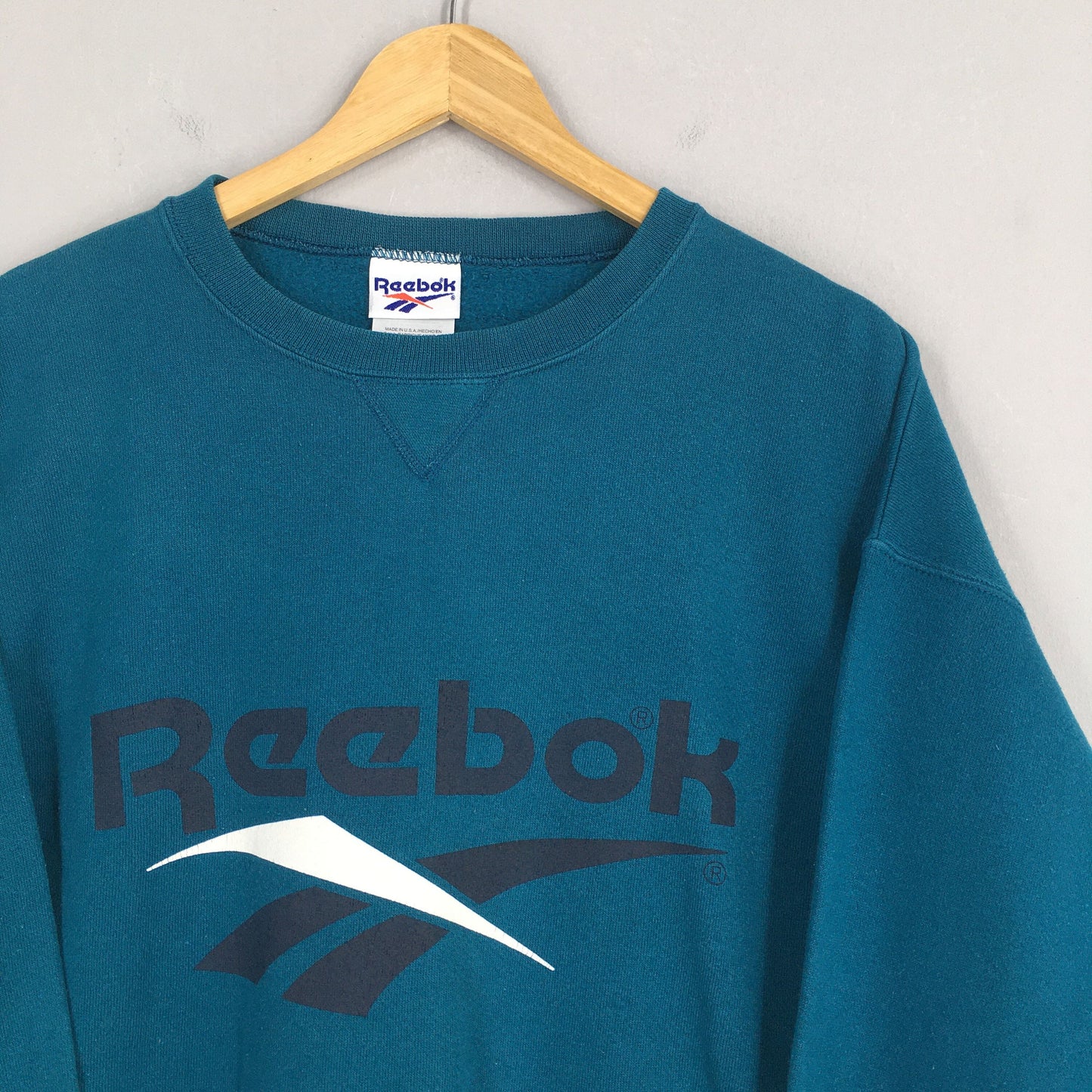 Reebok England Green Crewneck Large