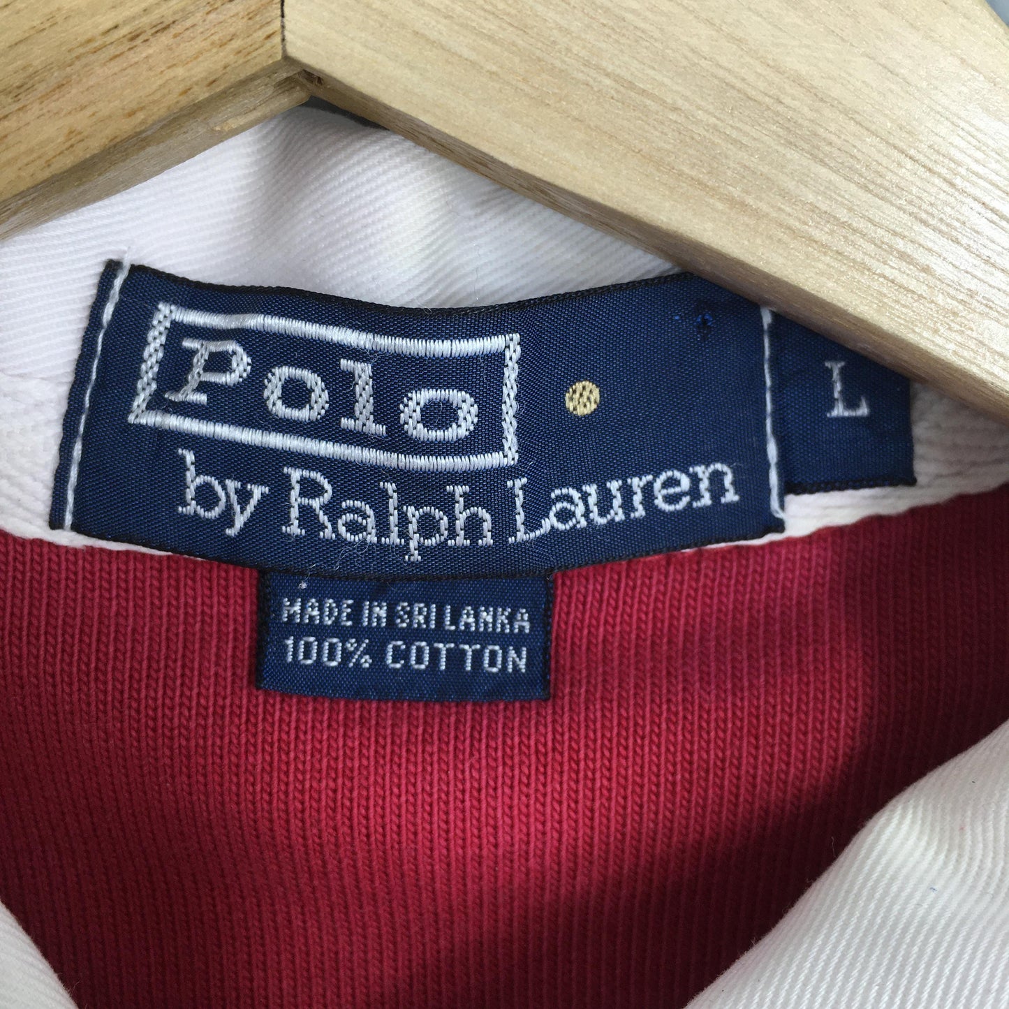 Polo Ralph Lauren Red Rugby Polo Shirt Large