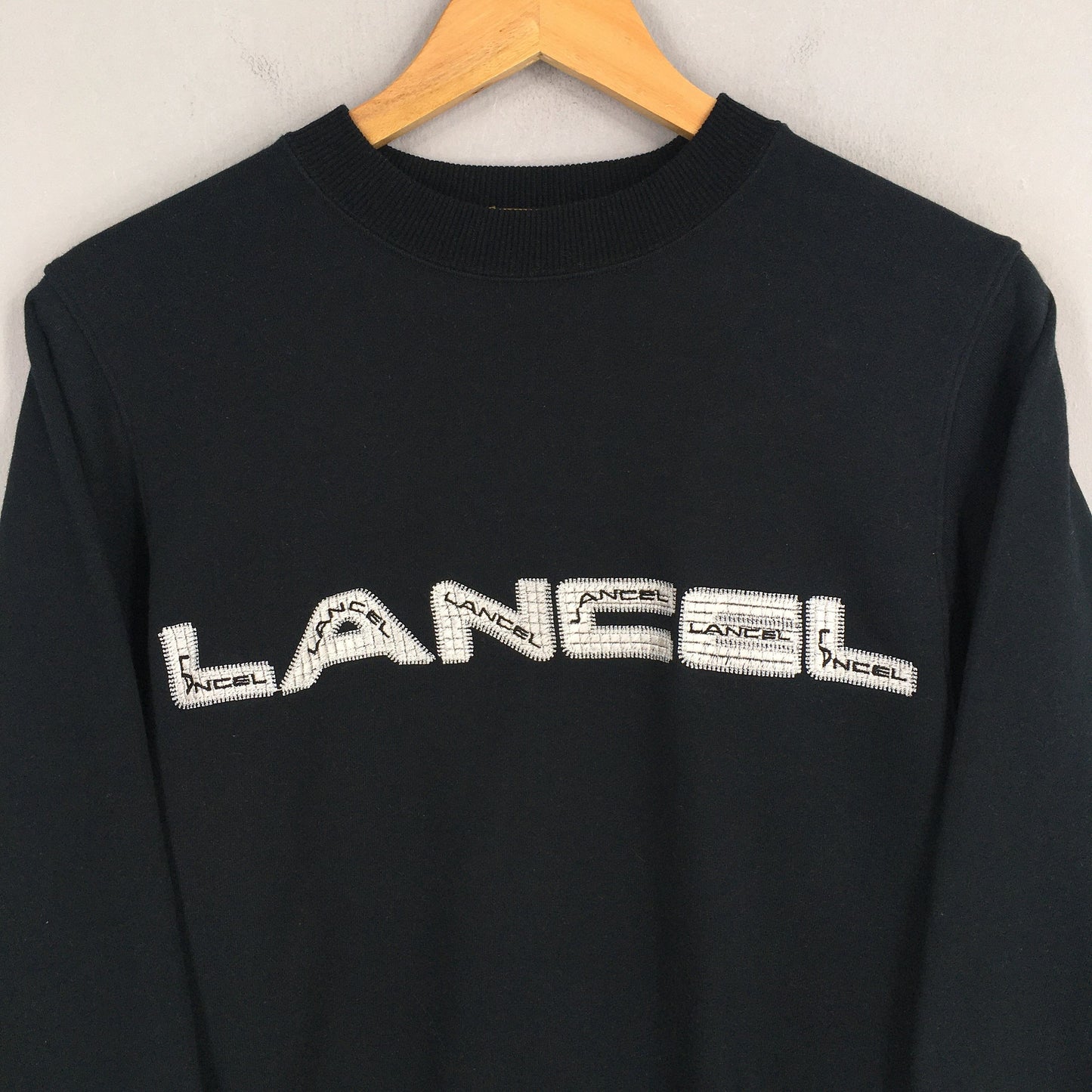 Lancel Paris Black Sweatshirt Medium