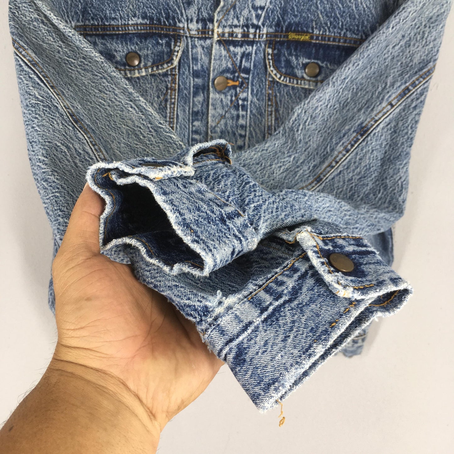 Wrangler 124MJ Denim Trucker Jacket Medium