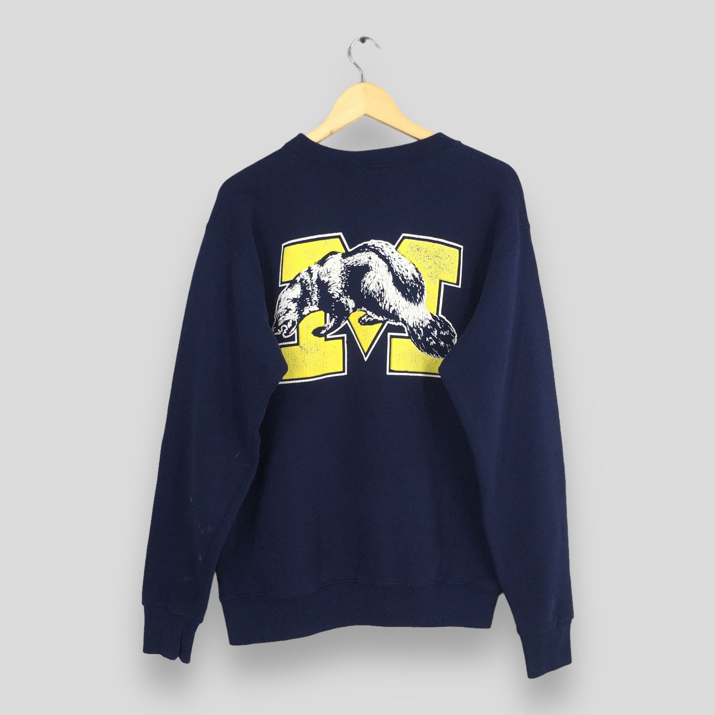 Michigan Wolverines Ncaa Blue Sweatshirt Large