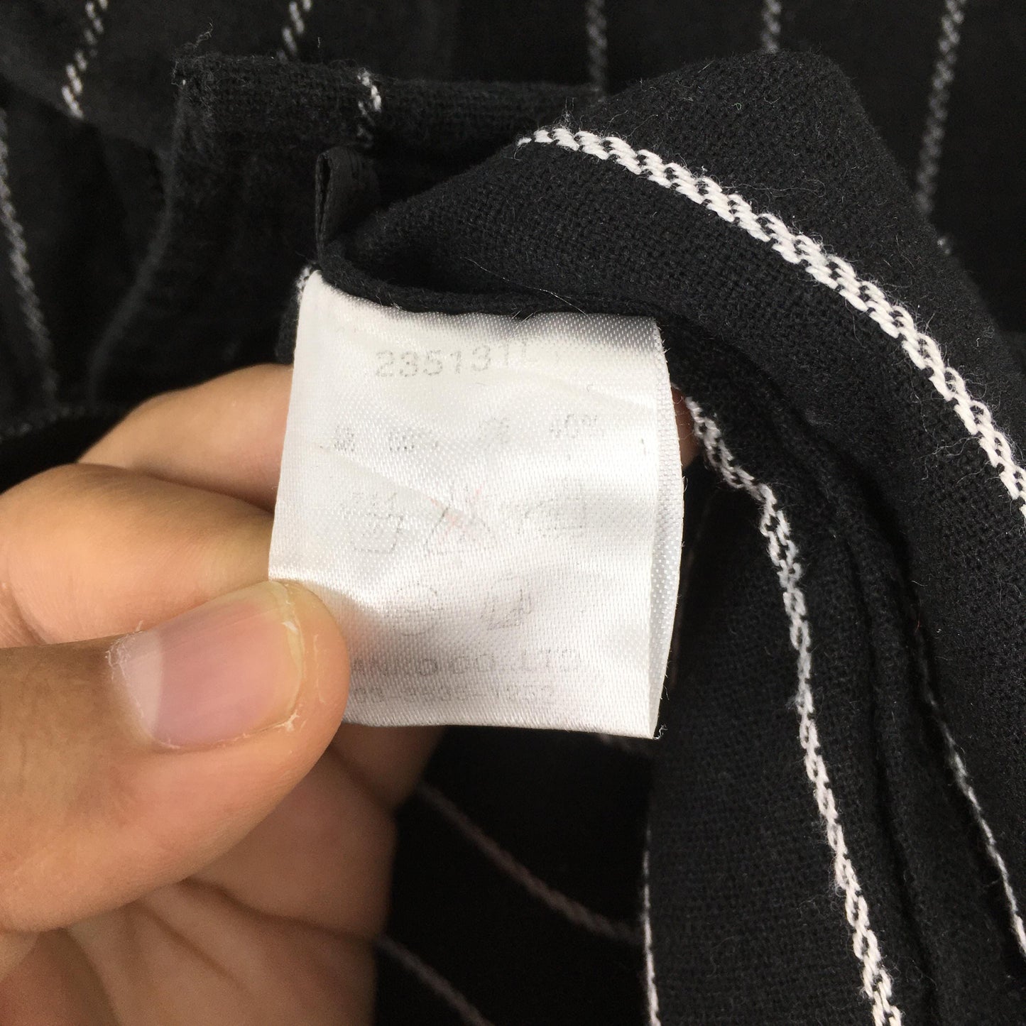 Luv Maison Black Wabash Stripes Shirt Small