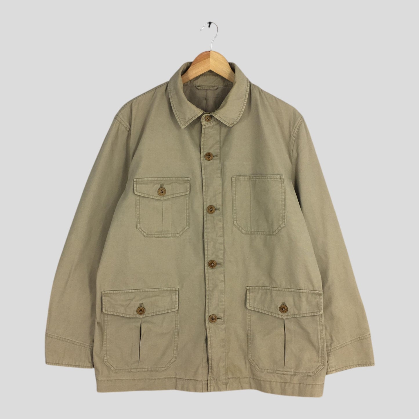 Macchio Japan Beige Workers Jacket Large