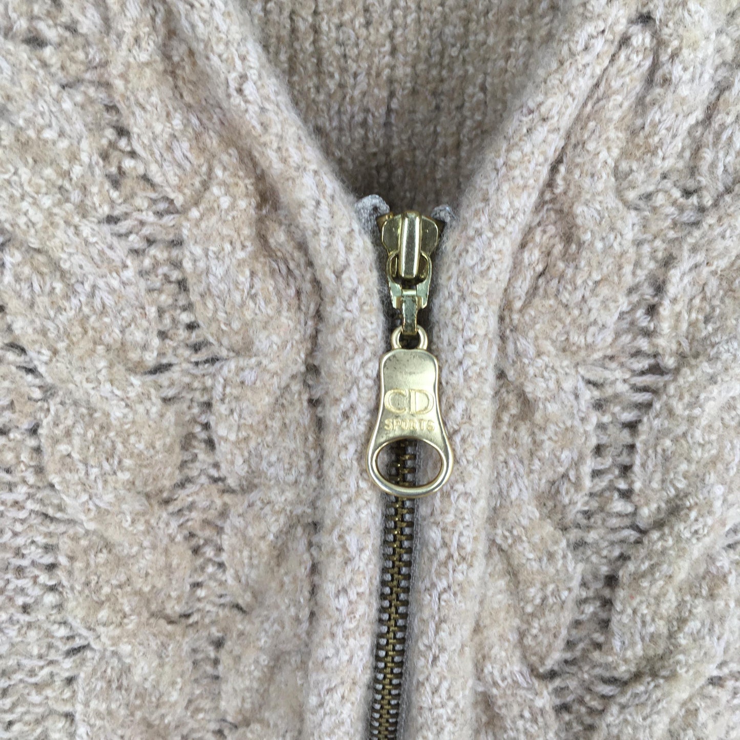 Christian Dior Sports Knit Cardigan Wool Jacket Large