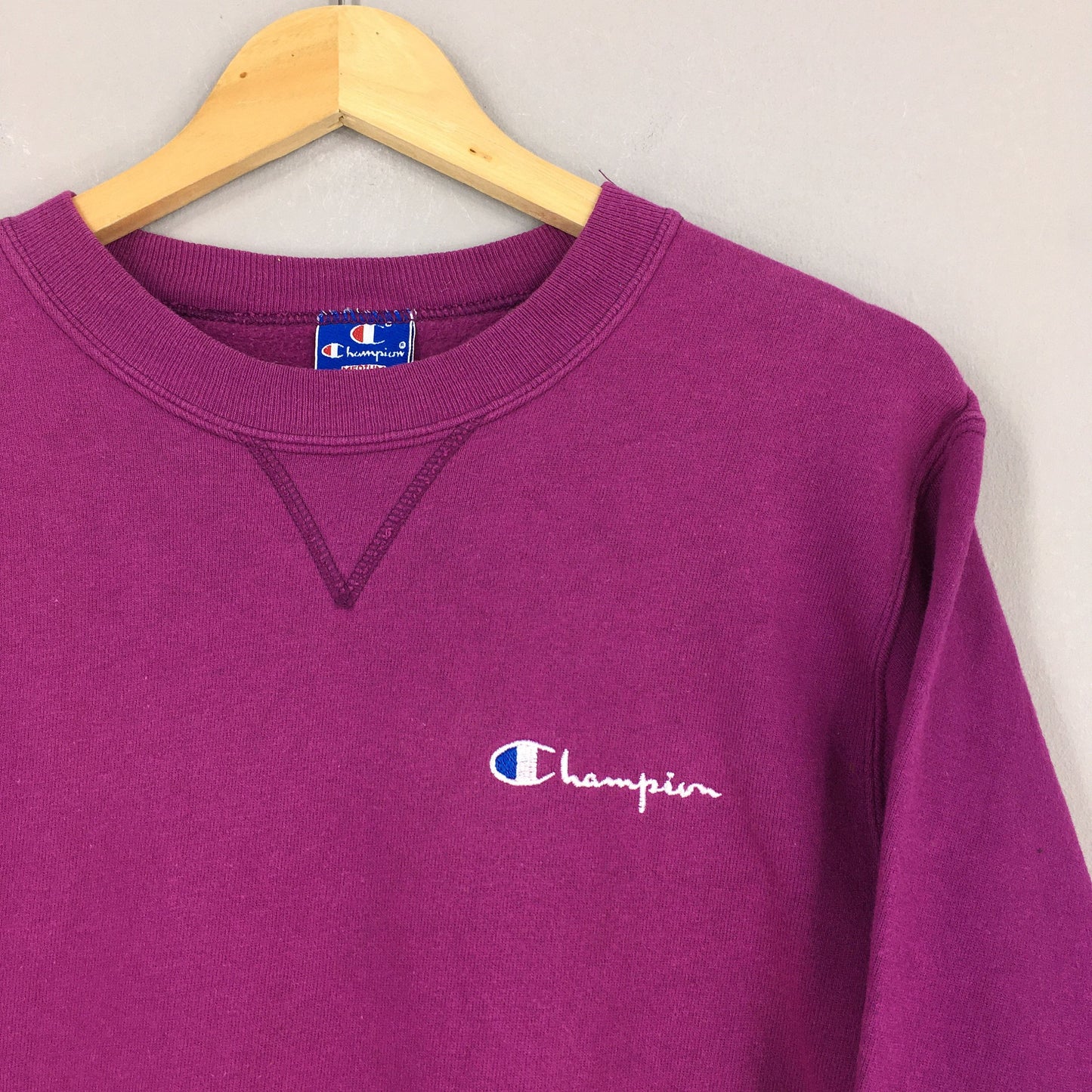 Champion Usa Purple Sweatshirt Medium