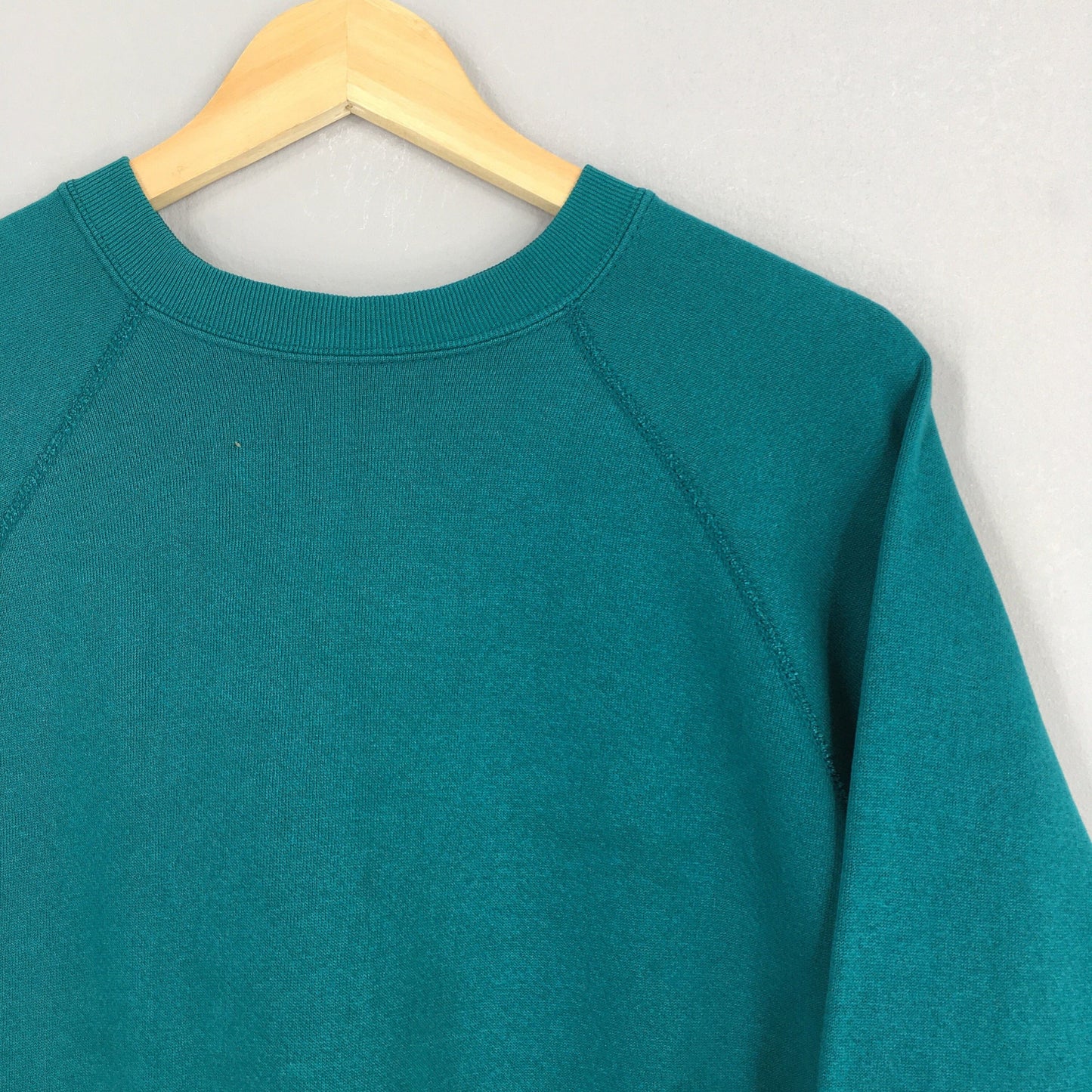 Tultex Plain Green Turquoise Sweatshirt Large