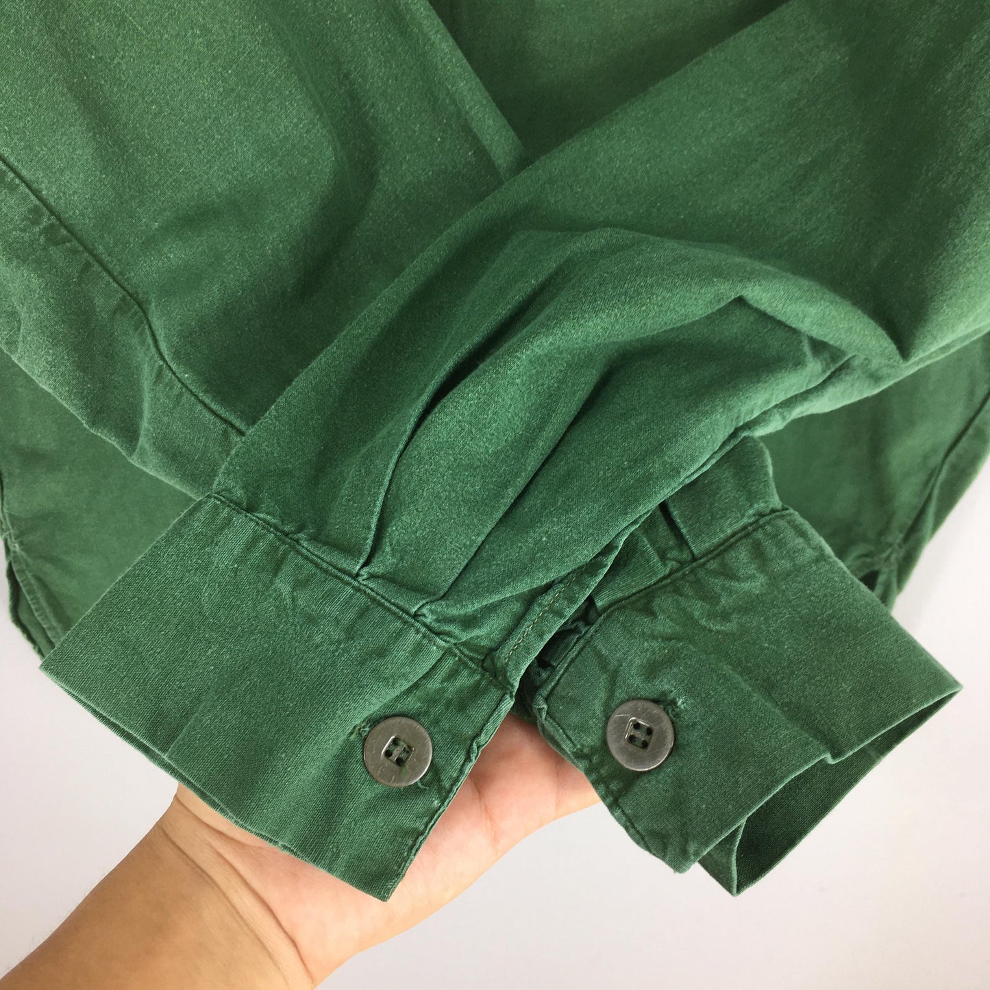 70s M59 Swedish Army Military Shirt Large