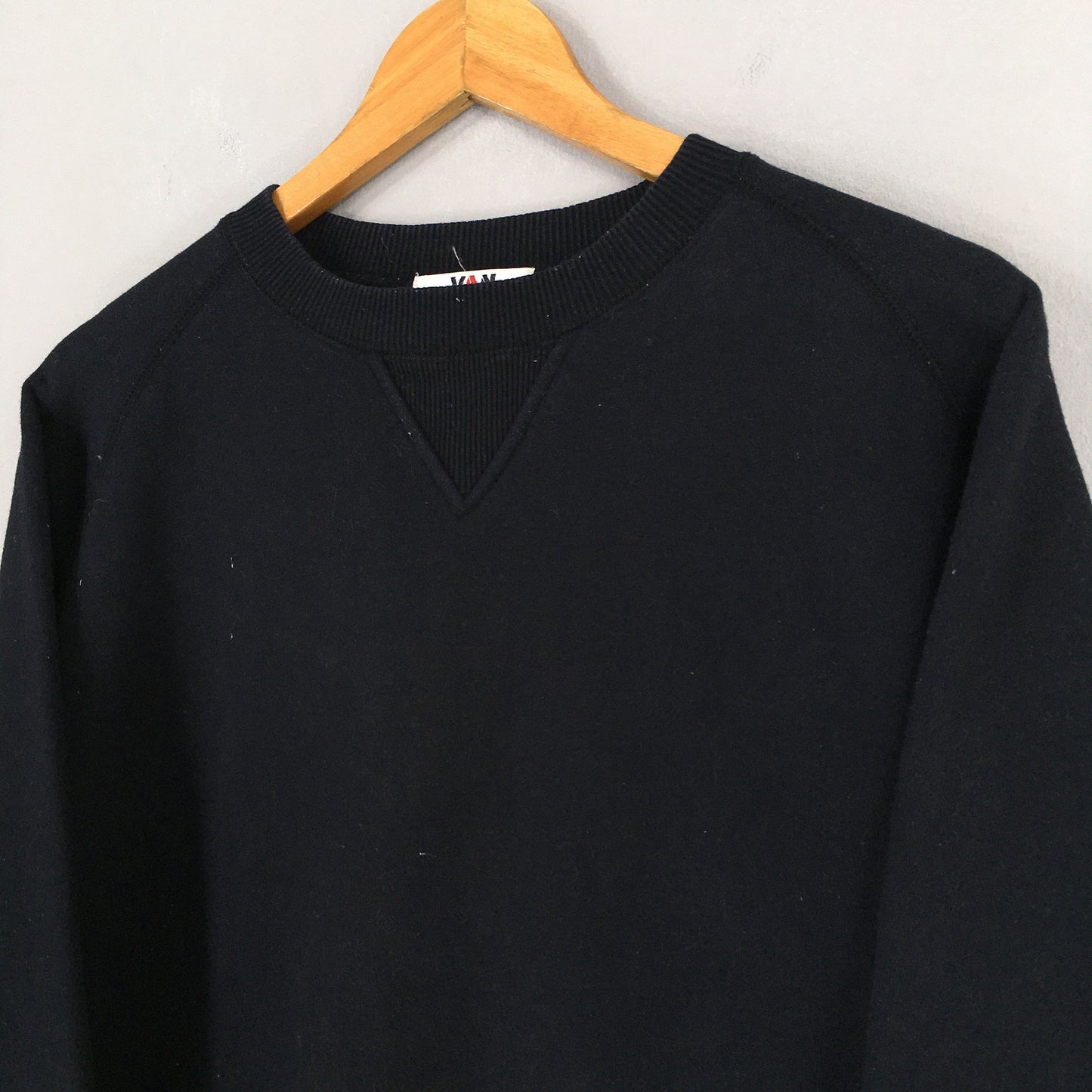 Van Jac Black Crewneck Sweatshirt Small