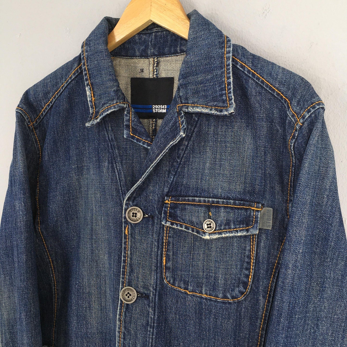 292513 Storm Japanese Denim Workers Jacket Medium