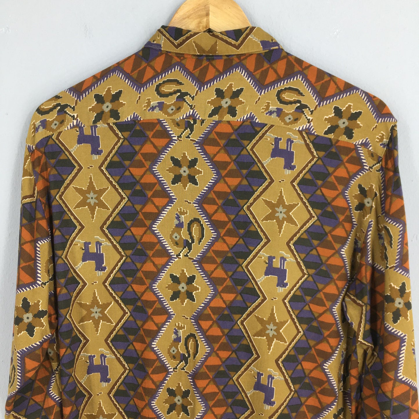 Tribal Navajo Pattern Party Shirt Medium