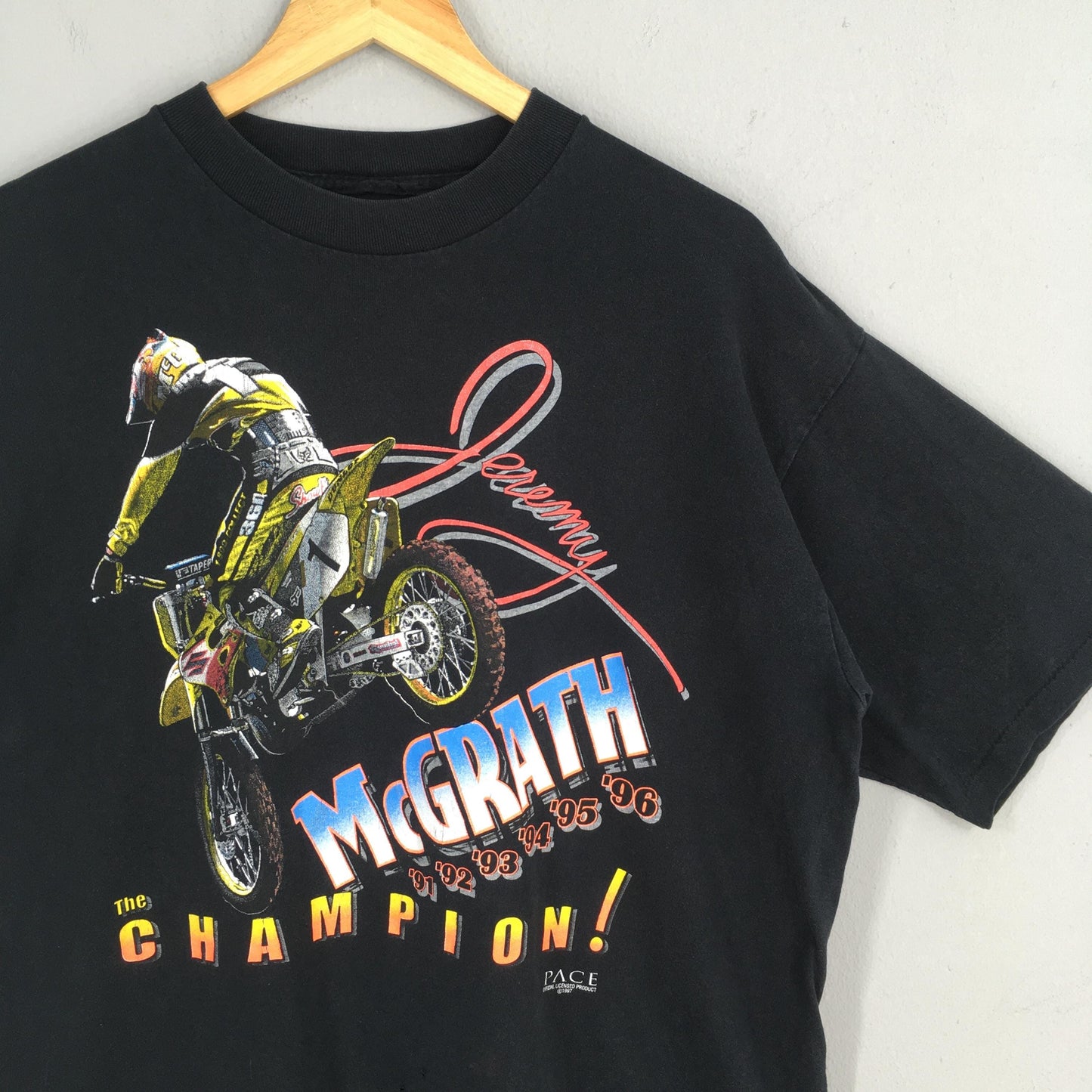 Jeremy McGrath Motocross Black Tshirt Large